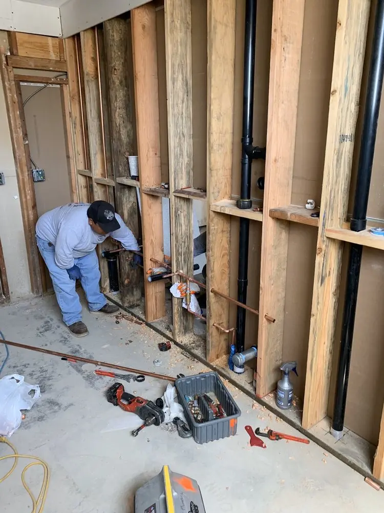Commercial rough-in plumbing for Gas Line Repair in Lutherville Timonium
